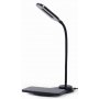 GEMBIRD TA-WPC10-LED-01-MX Black LED Stona lampa + QI bezicni punjac max10W - slika 2