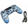 GEMBIRD JPD-Wireless-Thrillershock PC/PS4 CAMO BLUE  Bezicni gamepad sa dvostrukom vibracijom - slika 2