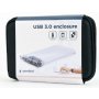 GEMBIRD EE2-U3S9-6 USB 3.0 Externo kućiste za 2.5'' SATA hard diskove 9,5mm transparentni + futrola - slika 2