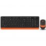A4 TECH FG1010 FSTYLER Wireless Combo USB US narandžasti set TAS01076 - slika 1