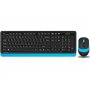 A4 TECH FG1010 FSTYLER Wireless Combo USB US plavi set TAS01075 - slika 1