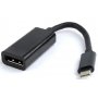 GEMBIRD A-CM-DPF-01 USB-C to DisplayPort adapter, black - slika 1