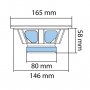 SAL Auto zvučnici 165mm 2x75W BK165 - slika 2