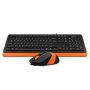 A4 TECH F1010 Fstyler USB US narandžasta tastatura + USB narandžasti miš TAS01073 - slika 1