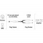 HAMA AUX audio kabl 3.5mm 3-pina na 2x RCA m/m 3m (Crni) - slika 3