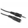 HAMA AUX audio produžni kabl 3.5mm na 3.5mm m/ž 2.5m (Crni) - slika 1