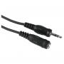 HAMA AUX audio produžni kabl 3.5mm 3-pina m/m 5m (Crni) - slika 1