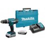 MAKITA Akumulatorska bušilica HP488DWE, 18V, 2×1.5 Ah - slika 1