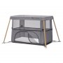 KINDERKRAFT Prenosivi krevetac MOVI grey&wood - slika 3