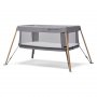 KINDERKRAFT Prenosivi krevetac MOVI grey&wood - slika 1