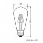 OSRAM LED filament sijalica dim. toplo bela 6.5W 4052899972360 - slika 3
