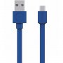 ALLOCACOC Flat USB kabl microUSB, duž.1,5m, plavi 10452BL/USBMBC - slika 1
