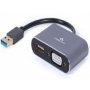 GEMBIRD A-USB3-HDMIVGA-01 USB to HDMI + VGA display adapter, space grey 42547 - slika 1