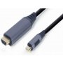 GEMBIRD CC-USB3C-HDMI-01-6 USB Type-C to HDMI display adapter kabl,siva, 1.8 m 42552 - slika 1