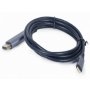 GEMBIRD CC-USB3C-DPF-01-6 USB Type-C to DisplayPort male adapter cable, space grey, 1.8 m 42551 - slika 2