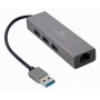 GEMBIRD A-AMU3-LAN-01 USB AM Gigabit network adapter with 3-port USB 3.0 hub 40285 - slika 1