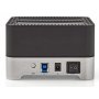 NEDIS HDDUDB3300BK USB 3.0 Dupli docking station za 2.5/3.5'' SATA hard diskove, kloniranje, max 8TB 39786 - slika 2