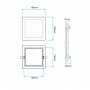 MITEA LED ugradna panel lampa 12W dnevno svetlo M12UK/W - slika 2