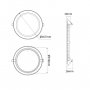 MITEA LED ugradna panel lampa 12W hladno bela  M12UO/W - slika 2