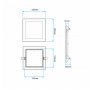 MITEA LED ugradna panel lampa 6W dnevno svetlo M6UK/W - slika 2