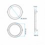 MITEA LED ugradna panel lampa 6W toplo bela M6UO/WW - slika 2