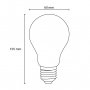 PROSTO LED filament sijalica klasik toplo bela 6.6W LS-A60F-WW-E27/6 - slika 2