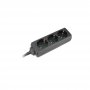 COMMEL Produžni Kabl 3 Utičnice 16A 3500W Crna 1,4m H05VV-F 3G1 - slika 1