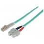 INTELLINET Fiber Optic, MM, LC/SC, 50/125, OM3, 5m, Aqua 0001231764 - slika 1