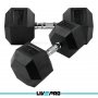 LivePro Bućice gumirane 2x2.5kg, heksagonalne - LP8005 - slika 1