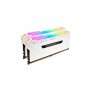 CORSAIR VENGEANCE RGB PRO 32GB (2 x 16GB) DDR4 DRAM 3200MHz C16 Memory Kit — White CMW32GX4M2E3200C16W - slika 2