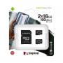 KINGSTON Memorijska kartica microSD 2x16GB SDCS2/16GB-2P1A KIN050 - slika 1