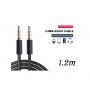 Xwave Audio kabl 3.5mm stereo (muški) na 3.5mm stereo (muški)AUX/1.2m dužina kabla/crni - slika 1