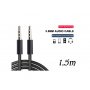Xwave Audio kabl 3.5mm stereo (muški) na 3.5mm stereo (muški) AUX/1.5m dužina kabla/crni - slika 1