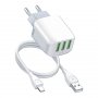 MOYE Voltaic USB Punjač 3 Ports 5V/3.4A 17W Beli - slika 1