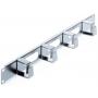INTELLINET Rack nosač kablova 19'' 1U sa 4 plastična prstena sivi (711043) - slika 1