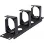 INTELLINET Rack nosač kablova 10'' 1U sa 3 plastična prstena crni (714846) - slika 1
