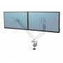 FELLOWES Platinium beli stoni zglobni nosač za 2 monitora do 32'' do 8kg (8056301) - slika 1