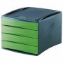 FELLOWES Kutija s 4 fioke crno-zelene 0019001 - slika 1