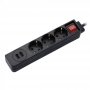 HAMA Distributer Sa 3 Uticnice I 2 USB Porta, Crni - slika 1
