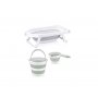BBO SET - SKLOPIVA KADICA 6009 BBO - GREY, KOFICA I BOKAL - slika 1
