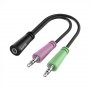 HAMA Audio adapter 2x3-Pin 3.5mm (M)na 4-Pin 3.5mm (Ž) 200351 - slika 1
