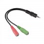 HAMA Adapter 4-Pin 3.5mm muški na 2x 3.5mm ženski 54573 - slika 1