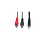 HAMA Audio kabl za računar 3,5mm (muški) na 2 x činč (muški), 5.0m 48918 - slika 1