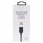 Platinet Micro USB kabl, sa magnetom 1.2m Crni,PUCMPM1B - slika 1