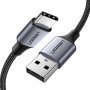 UGREEN USB tip C M na USB 2.0 M kabl Alu.3m Grey 60408 - slika 1