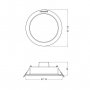 LEDVANCE LED ugradna panel lampa 8W 4058075702967 - slika 4
