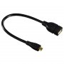 HAMA USB kabl, micro-B muški na USB-A ženski, 15cm, 78426 - slika 1
