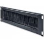 INTELLINET Rack uvodnok kablova 19'' 1U sa metlicom crni 064-0103 - slika 1