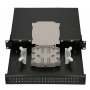 EXTRALINK Patch panel 24 Duplex SC/ 48 porta sa kasetom, bez modula, crni - slika 4