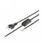 WENTRONIC Strujni kabel sa prekidačem 1,5m  N2K-BK/VDE - slika 1